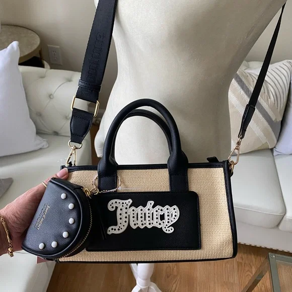 Juicy Couture Black and Tan Women's Bag - Picture 6 of 13